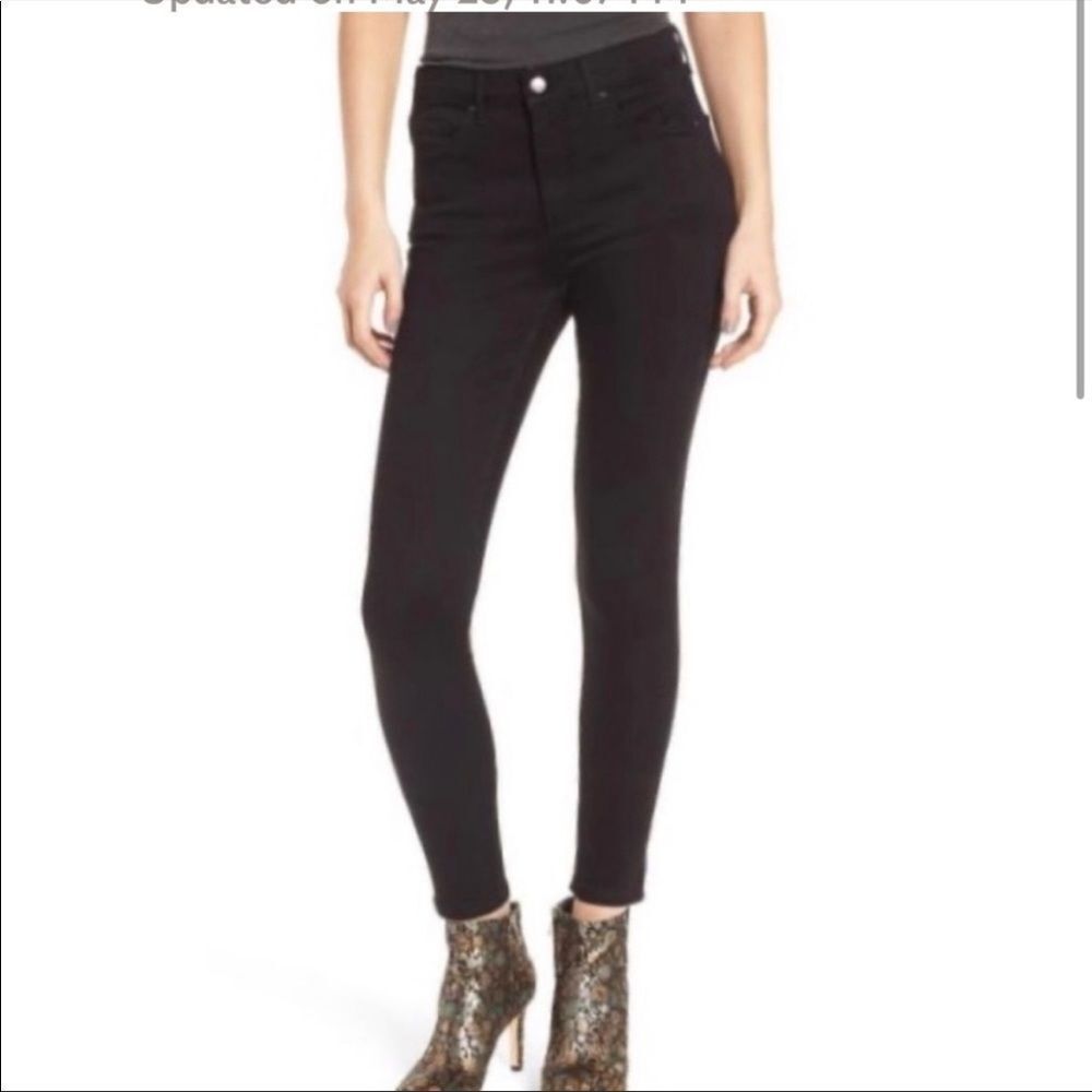 NWT Topshop Moto Black Leigh Super Soft Ankle Grazer, Size 25 - Picture 3 of 12